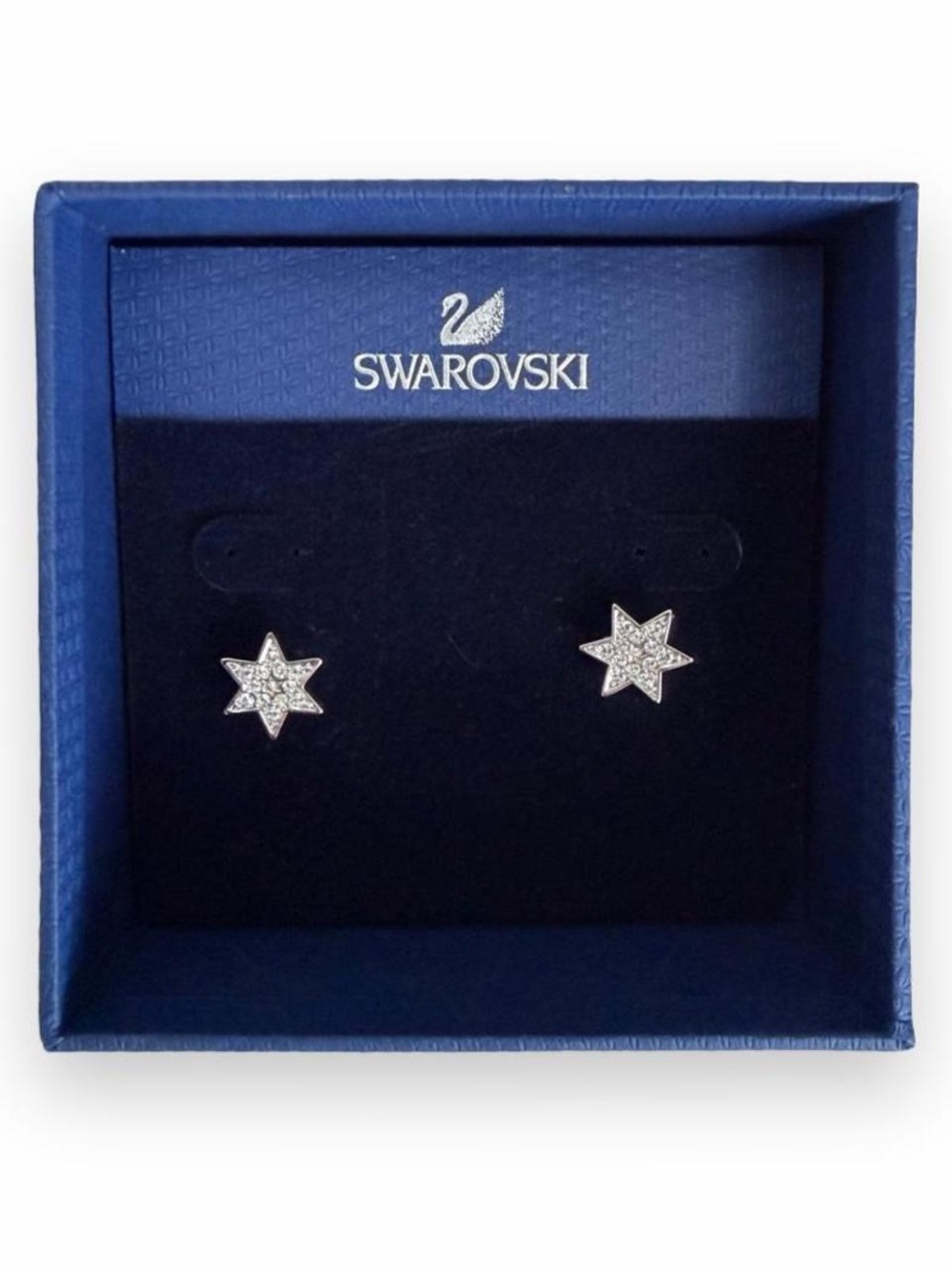Swarovski Silver Star Stud Earrings